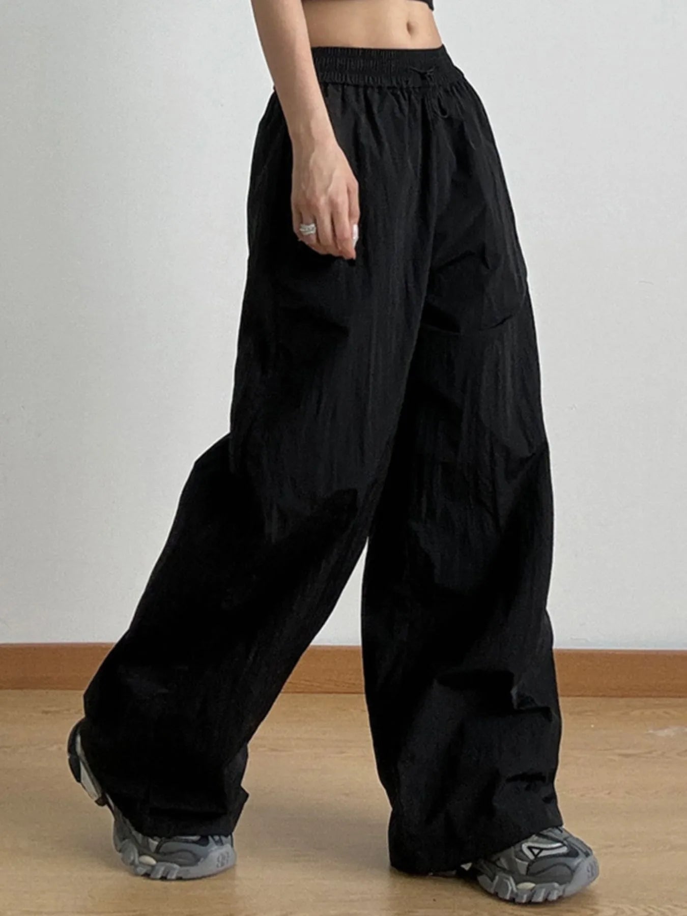 Wide Leg Drawstring Pants