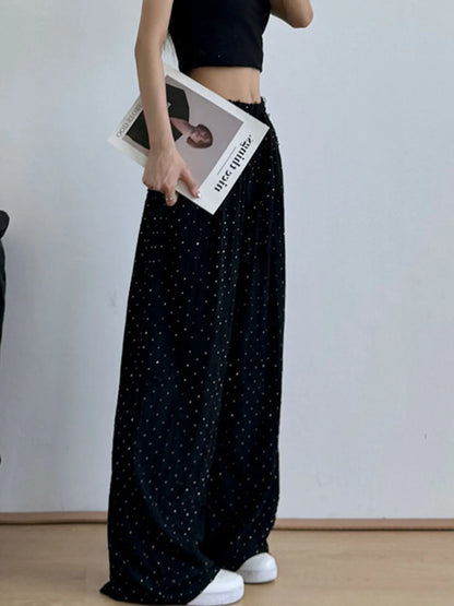 Drawstring Wide Leg Pants