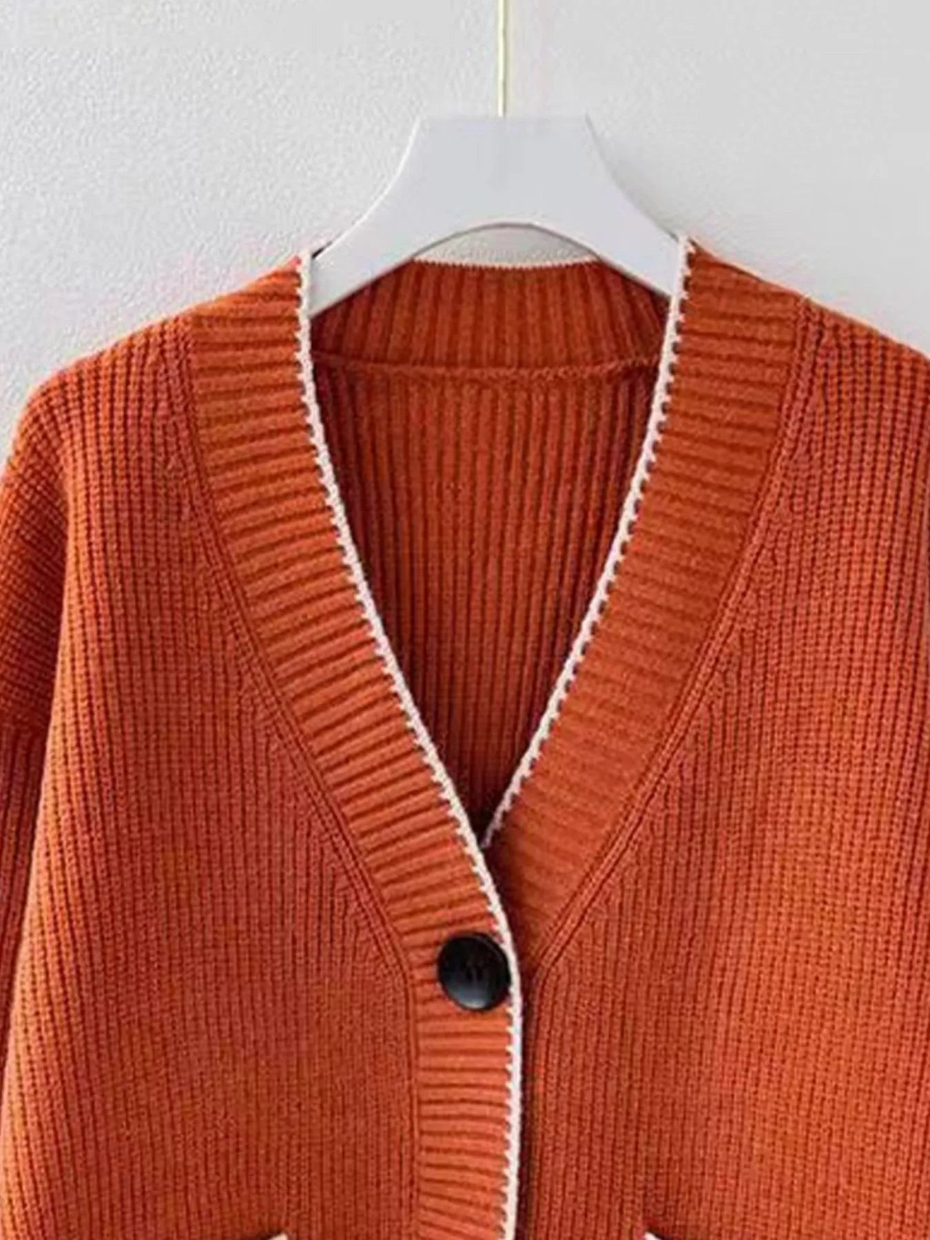 Pocketed Button Down Cardigan
