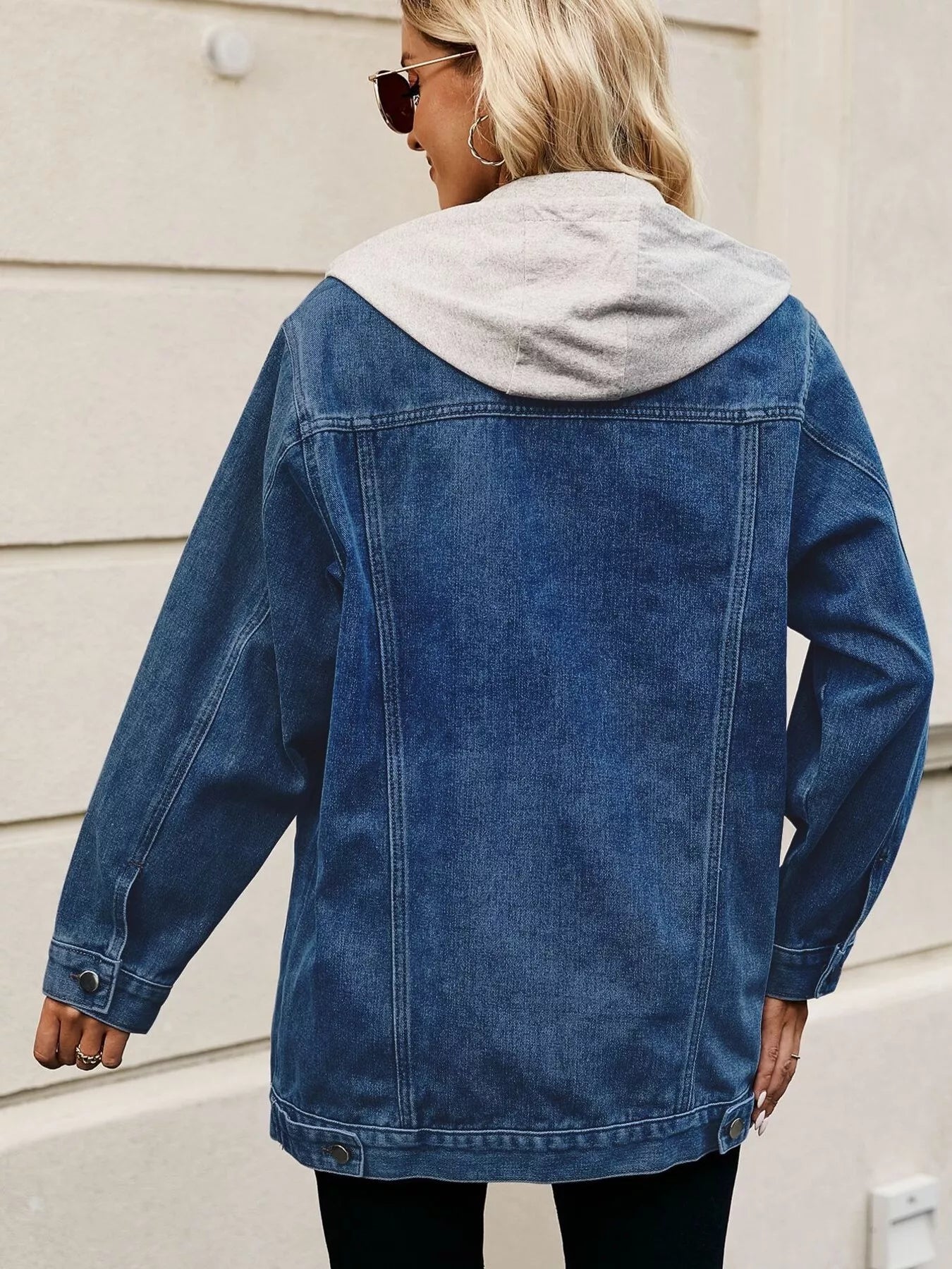 Button Up Long Sleeve Denim Jacket