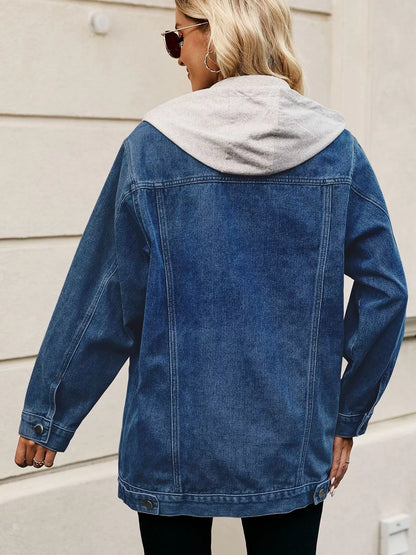 Button Up Long Sleeve Denim Jacket
