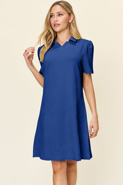 Textured Collared Dress
