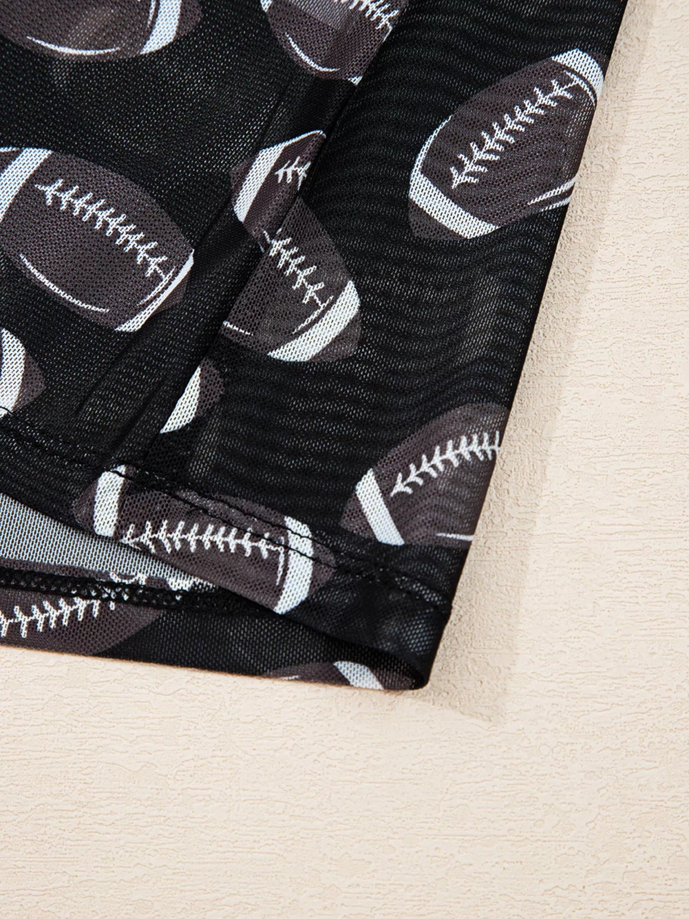 Game Day Mesh Sheer Long Sleeve Top