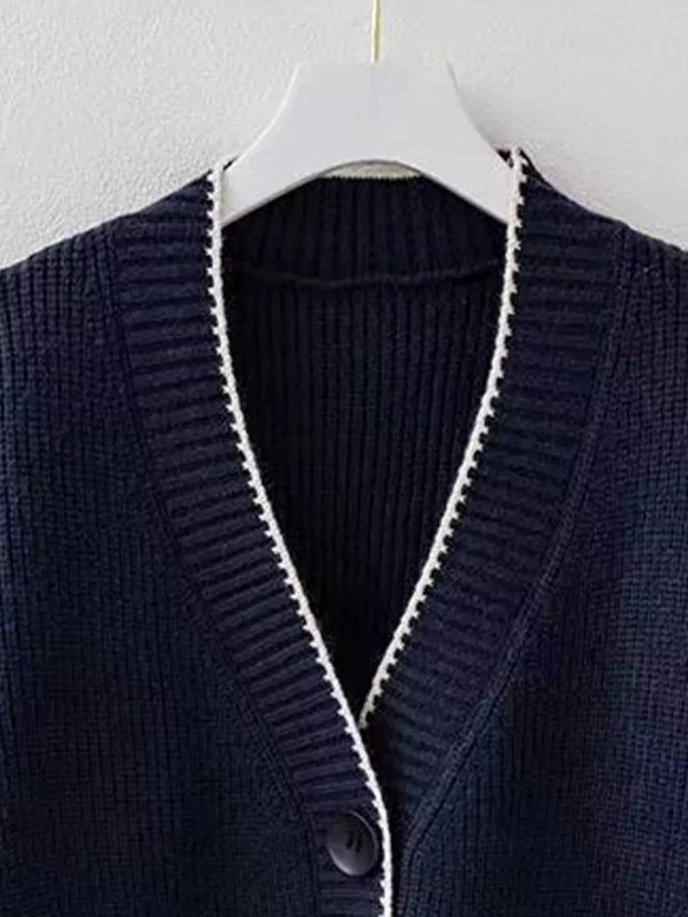 Pocketed Button Down Cardigan