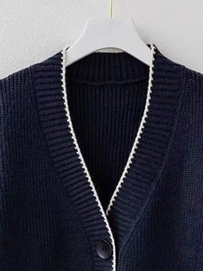 Pocketed Button Down Cardigan