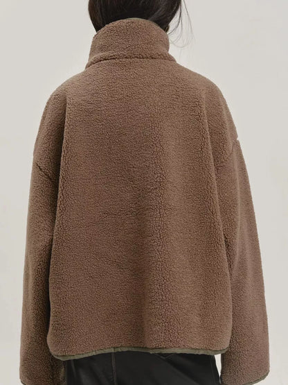 Cozy Sherpa Dropped Shoulder Sweatshirt