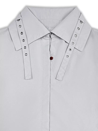 Button Up Hooded Longline Trench Coat