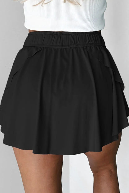 Drawstring Active Skorts