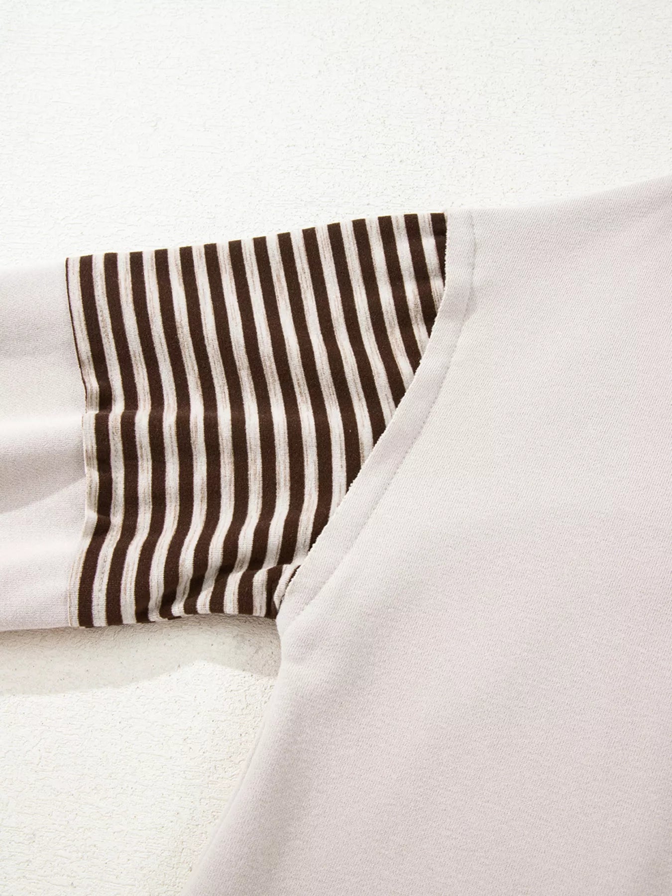 Contrast Striped Long Sleeve Sweatshirt