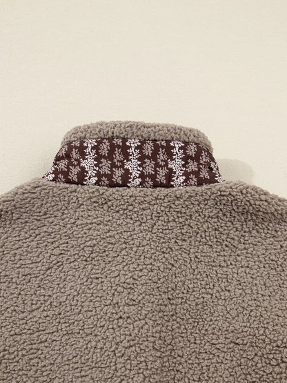 Side Bows Sherpa Fleece Vest