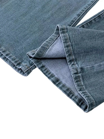 Full Size Vintage Wash Flare Jeans Plus Size