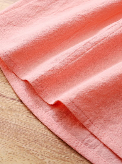 Children's Bow Peter Pan Collar Ruffle Sleeve Dress