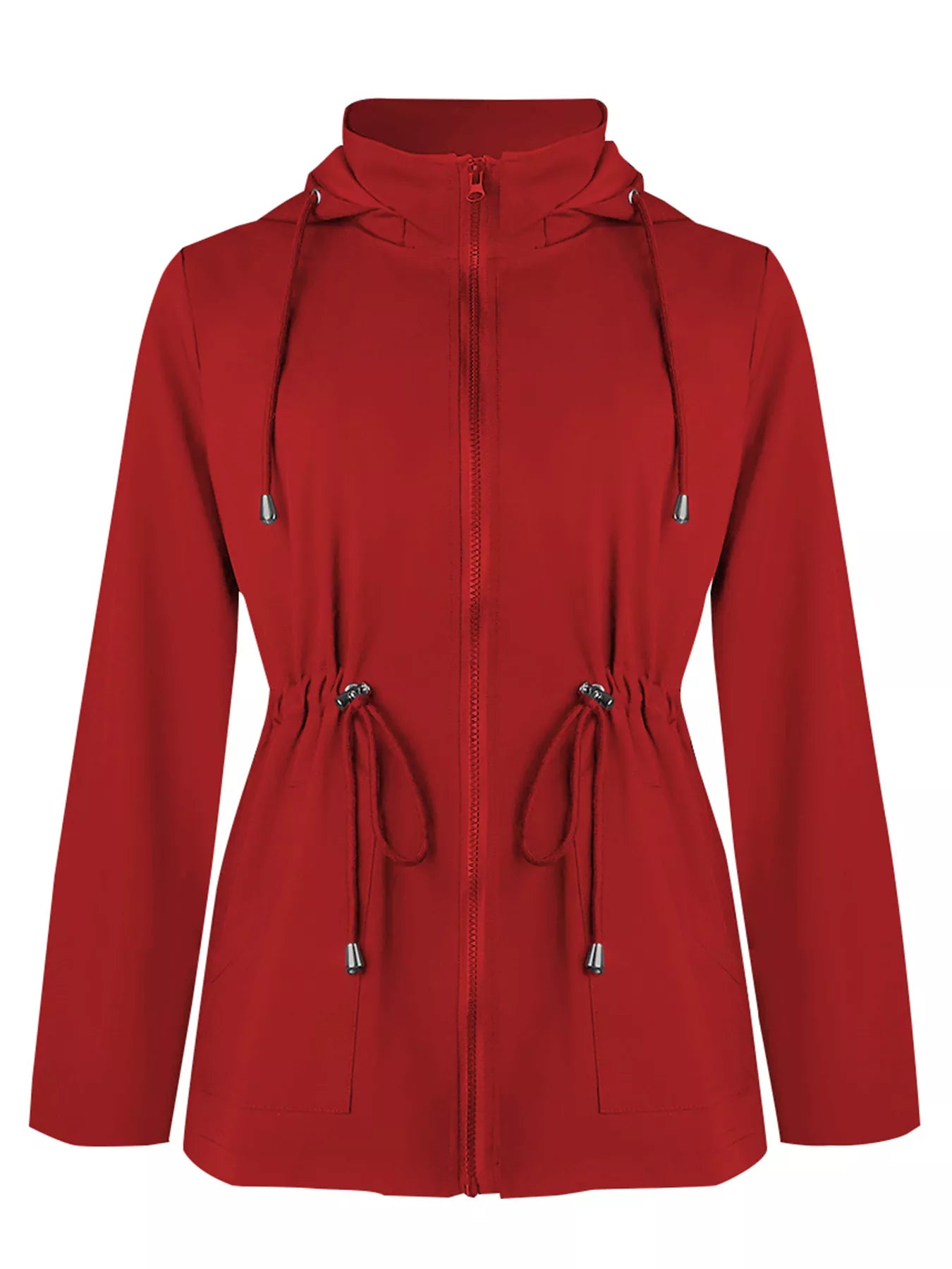 Zip Up Waterproof Hooded Outerwear