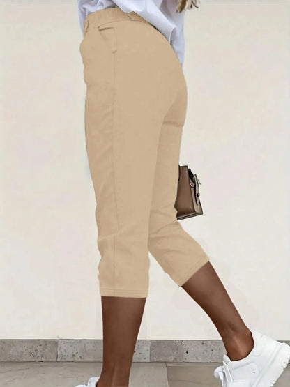 Pleated Detail Pants with Pockets
