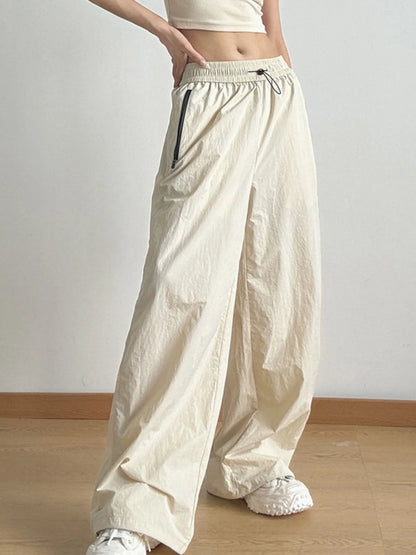 Wide Leg Drawstring Pants