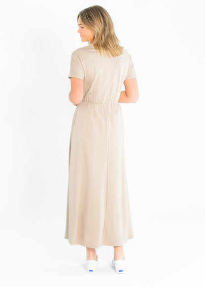 Ella Cinched Waist Maxi Dress