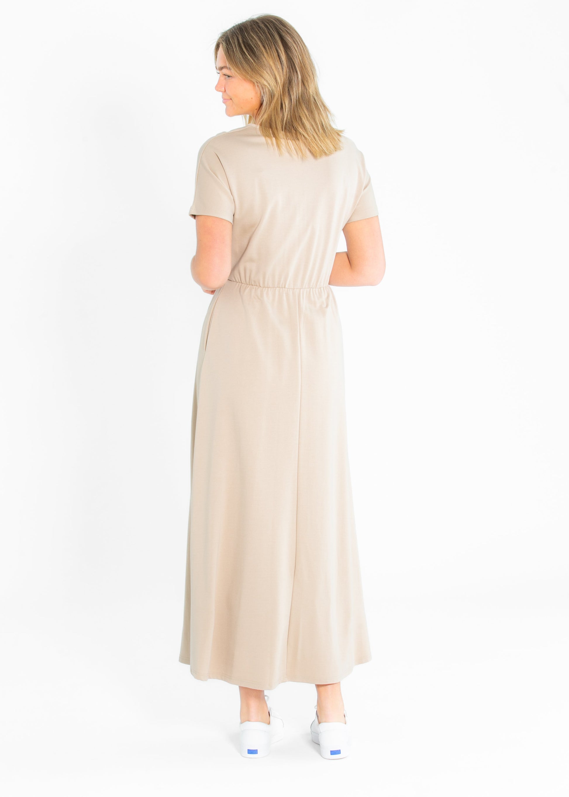 Ella Cinched Waist Maxi Dress