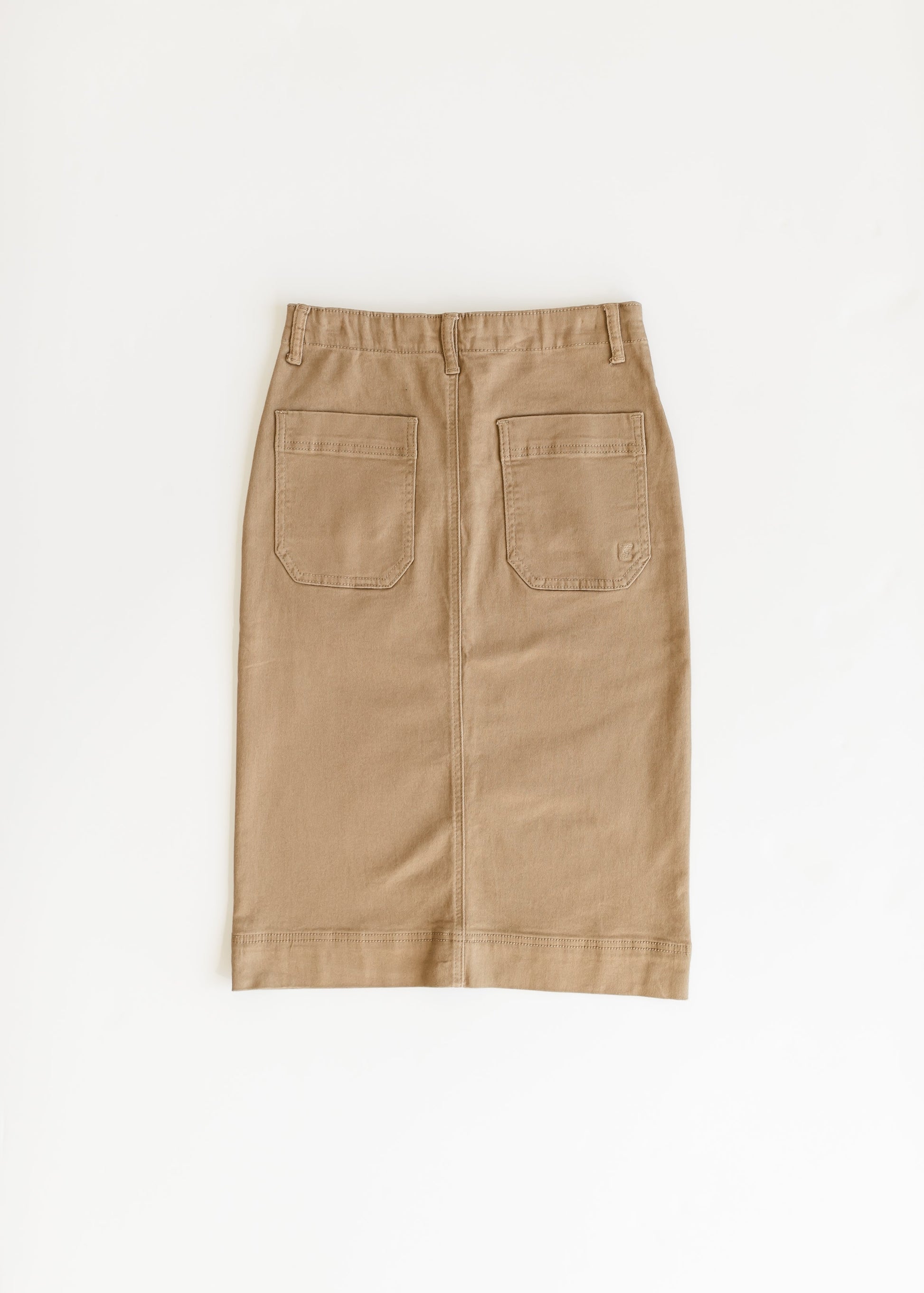 Erica Cotton Twill Midi Skirt