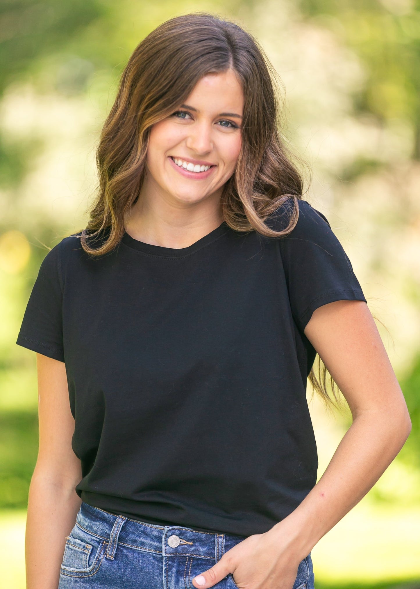 Essential Crew Basic T-shirt Black