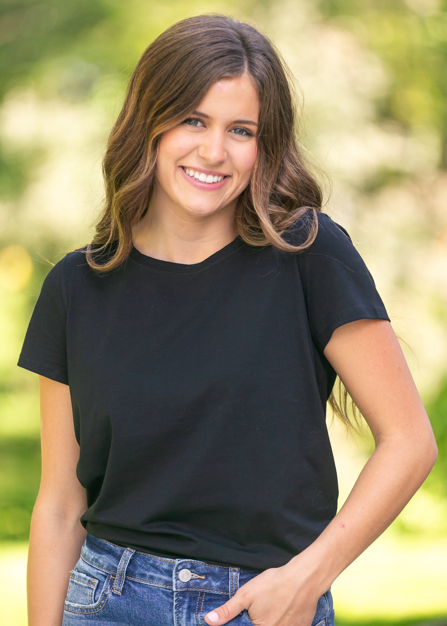 Essential Crew Basic T-shirt Black