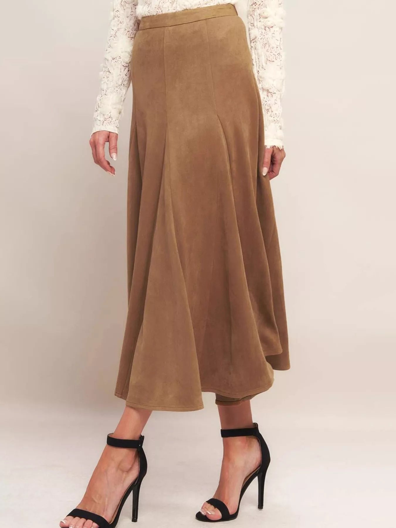 Flowy A-Line Midi Skirt