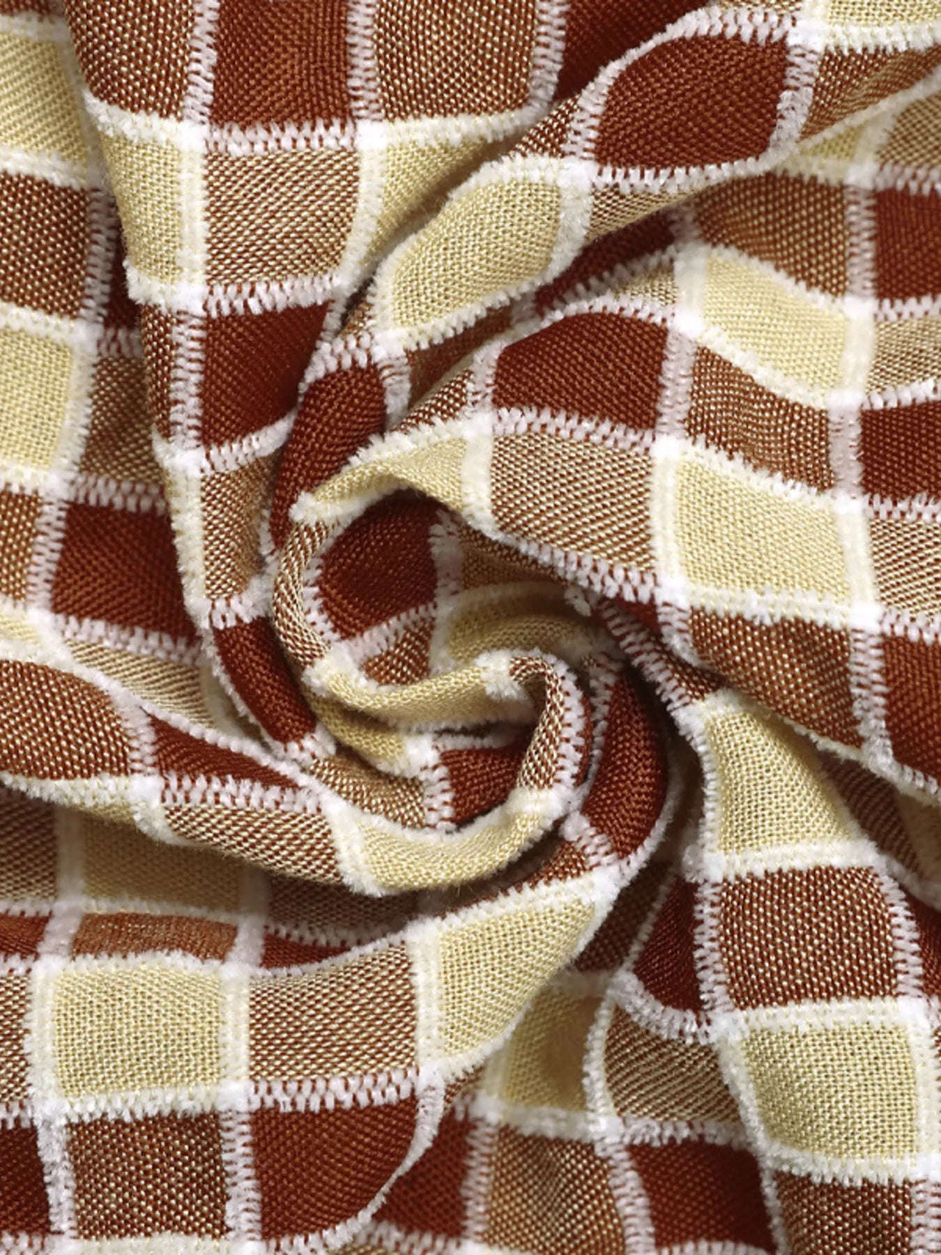 Plaid Smocked Tube Top