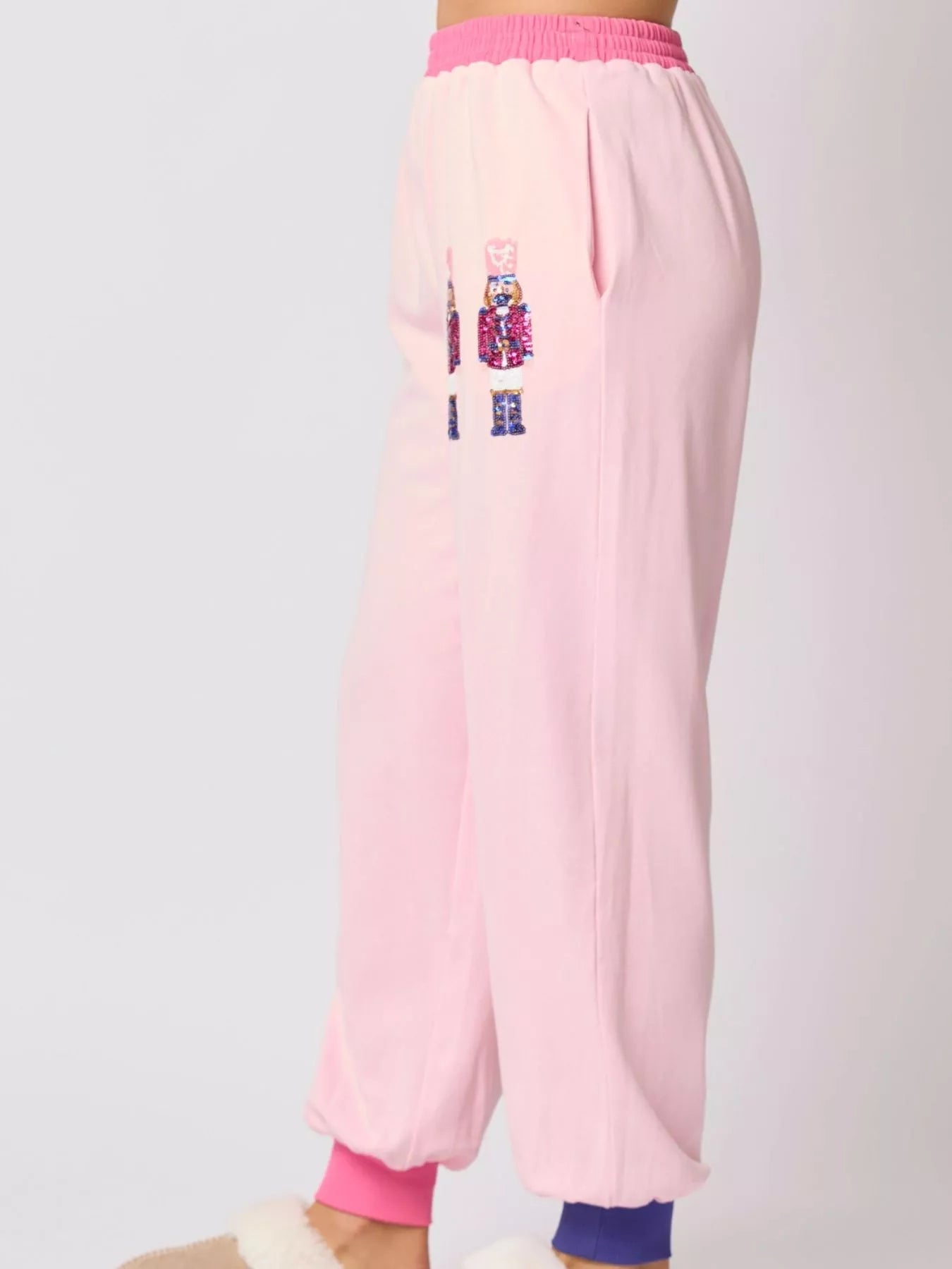 Nutcracker Contrast Trim Sweatshirt and Pants Set