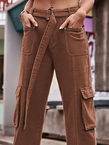 Cargo Wide Leg Jeans