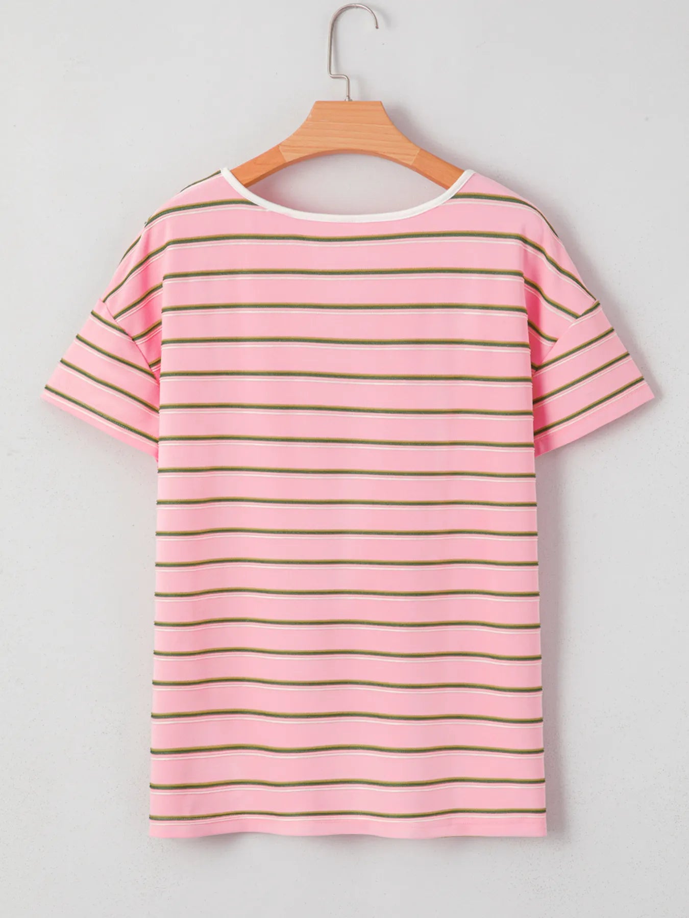 Striped Casual V-Neck T-Shirt