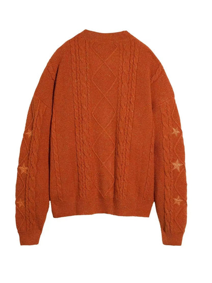 Cable Knit Button Up Cardigan