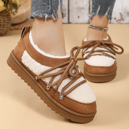 Lace-Up Ankle Boots Camel