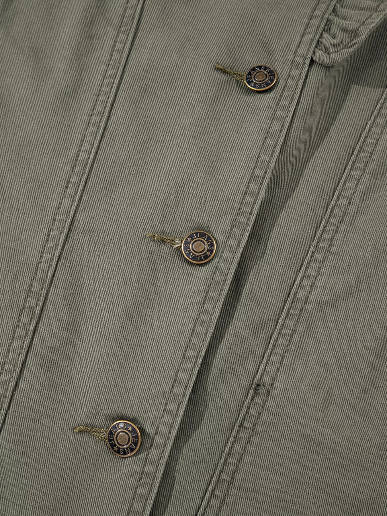 Ruffled Patchwork Denim Jacket Vest