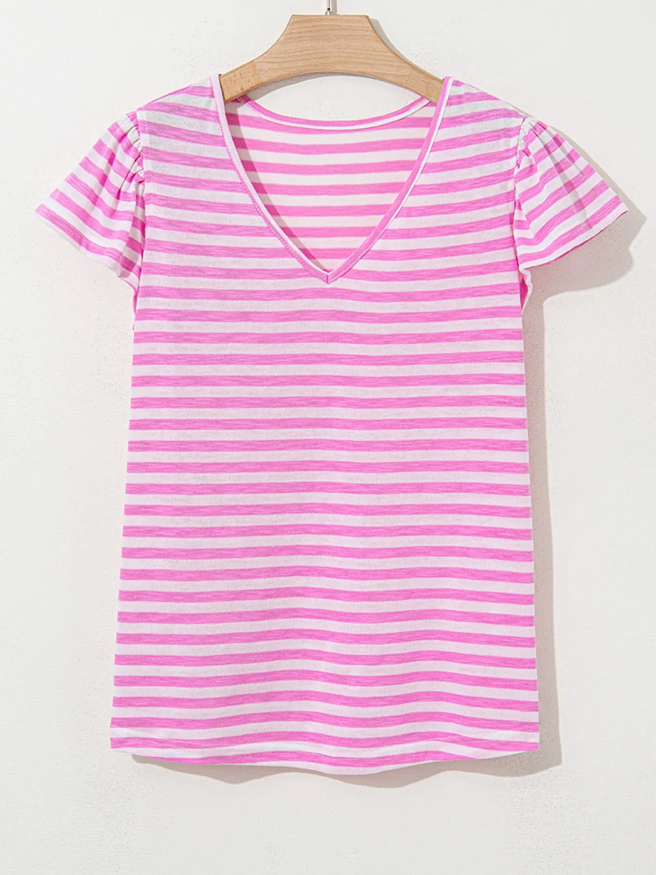 Striped V-Neck T-Shirt