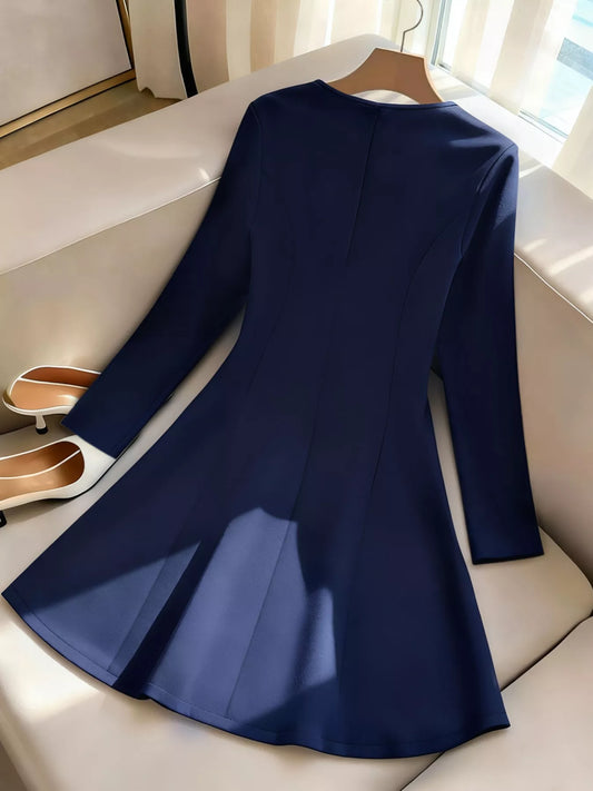 Button-Front A-Line Dress