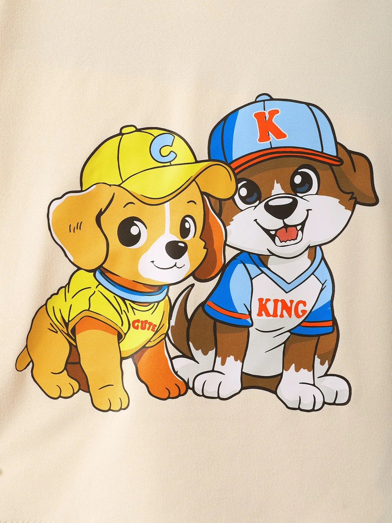 Children's Dog Short Sleeve Hoodie and Shorts Set