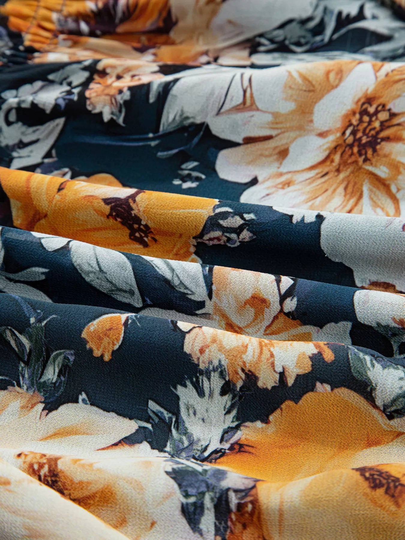 Floral Off Shoulder Bell Sleeve Smocked Peplum Top