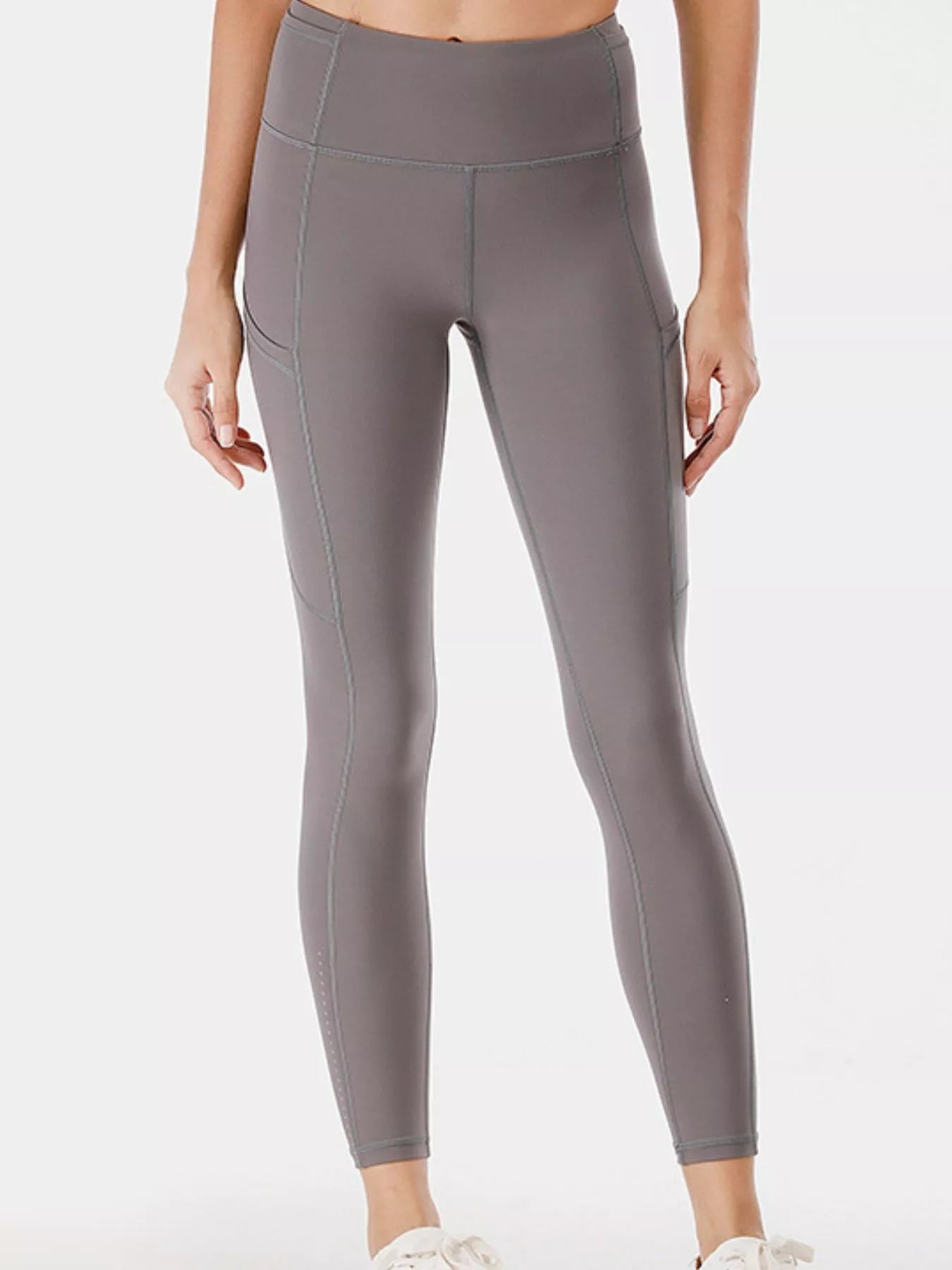 Full Size High-Waisted Active Leggings with Pockets Plus Size