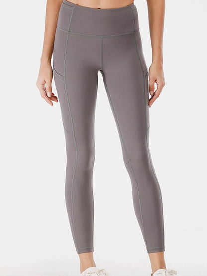 Full Size High-Waisted Active Leggings with Pockets Plus Size