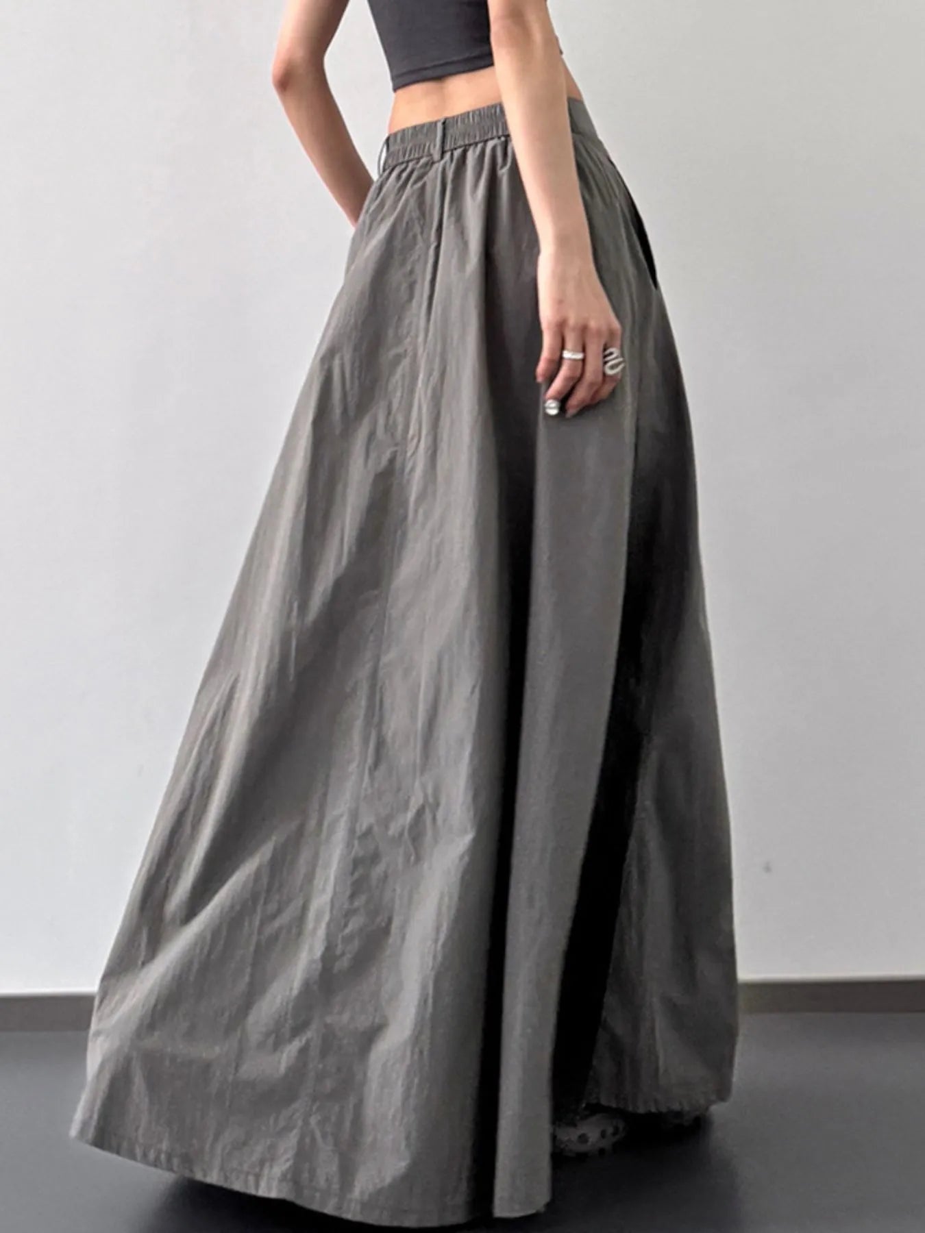 High Waist Slit Maxi Skirt