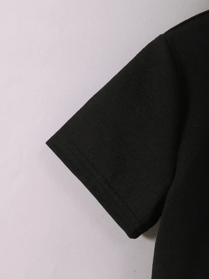 Children's Teddy Bear Round Neck Top and Pants Set