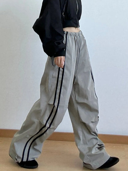 Side Stripes Wide Leg Pants