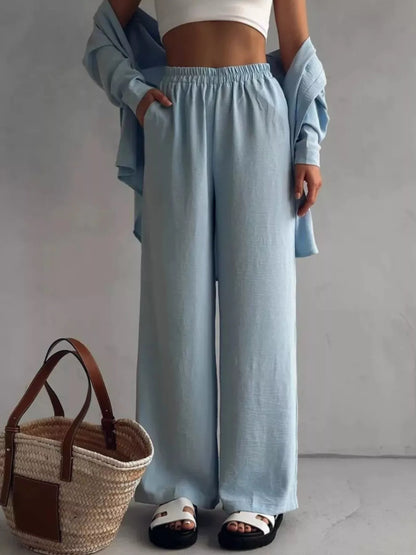 Button Down Shirt and Pants Set