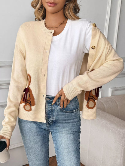 Teddy Bear Button Up Cardigan