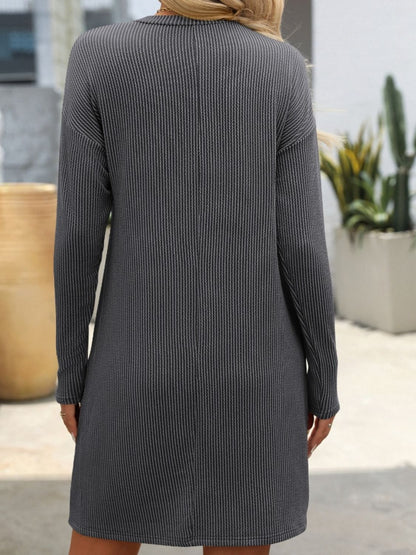 Striped Long Sleeve Mini Dress