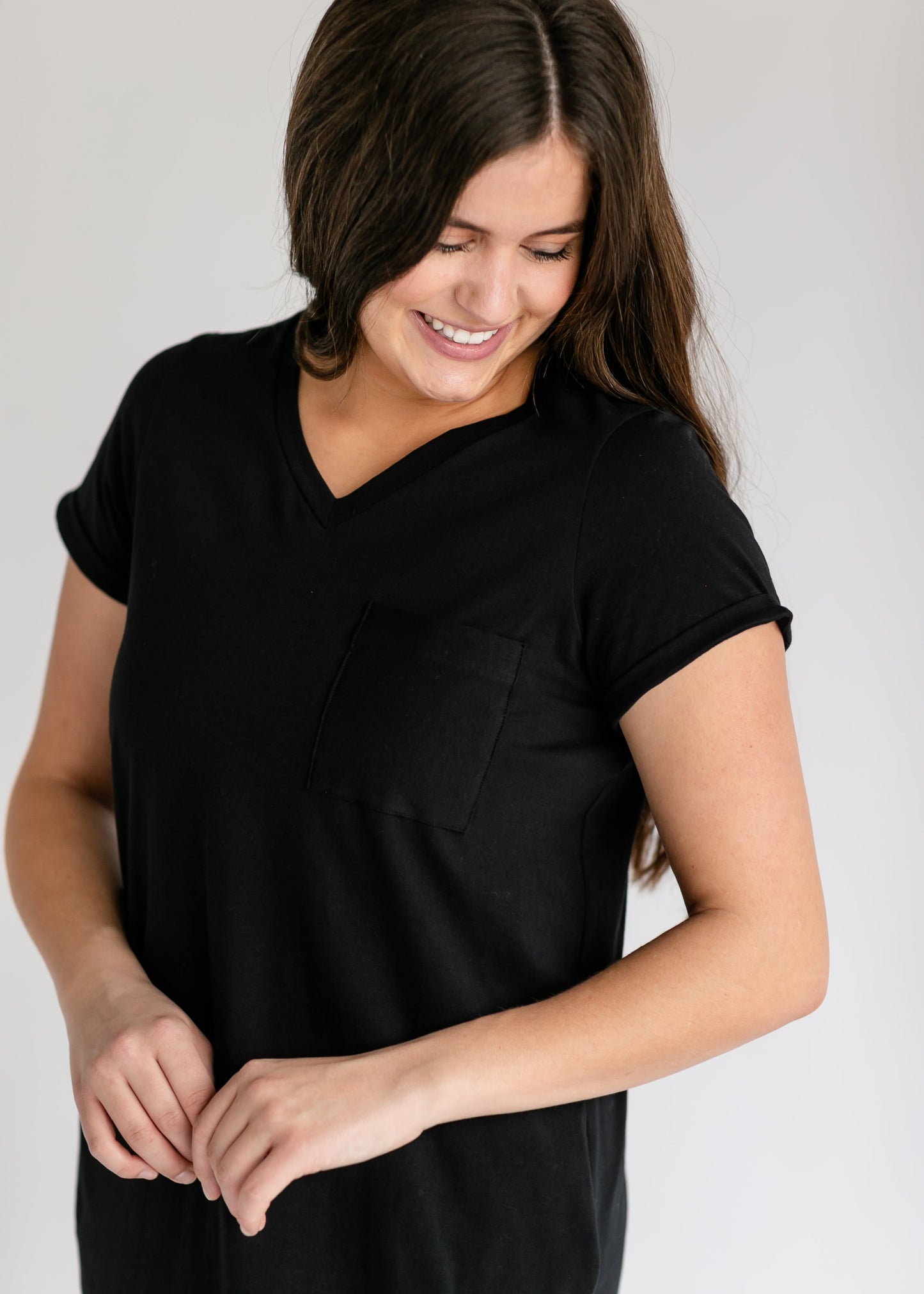 Finley V-neck T-shirt Dress