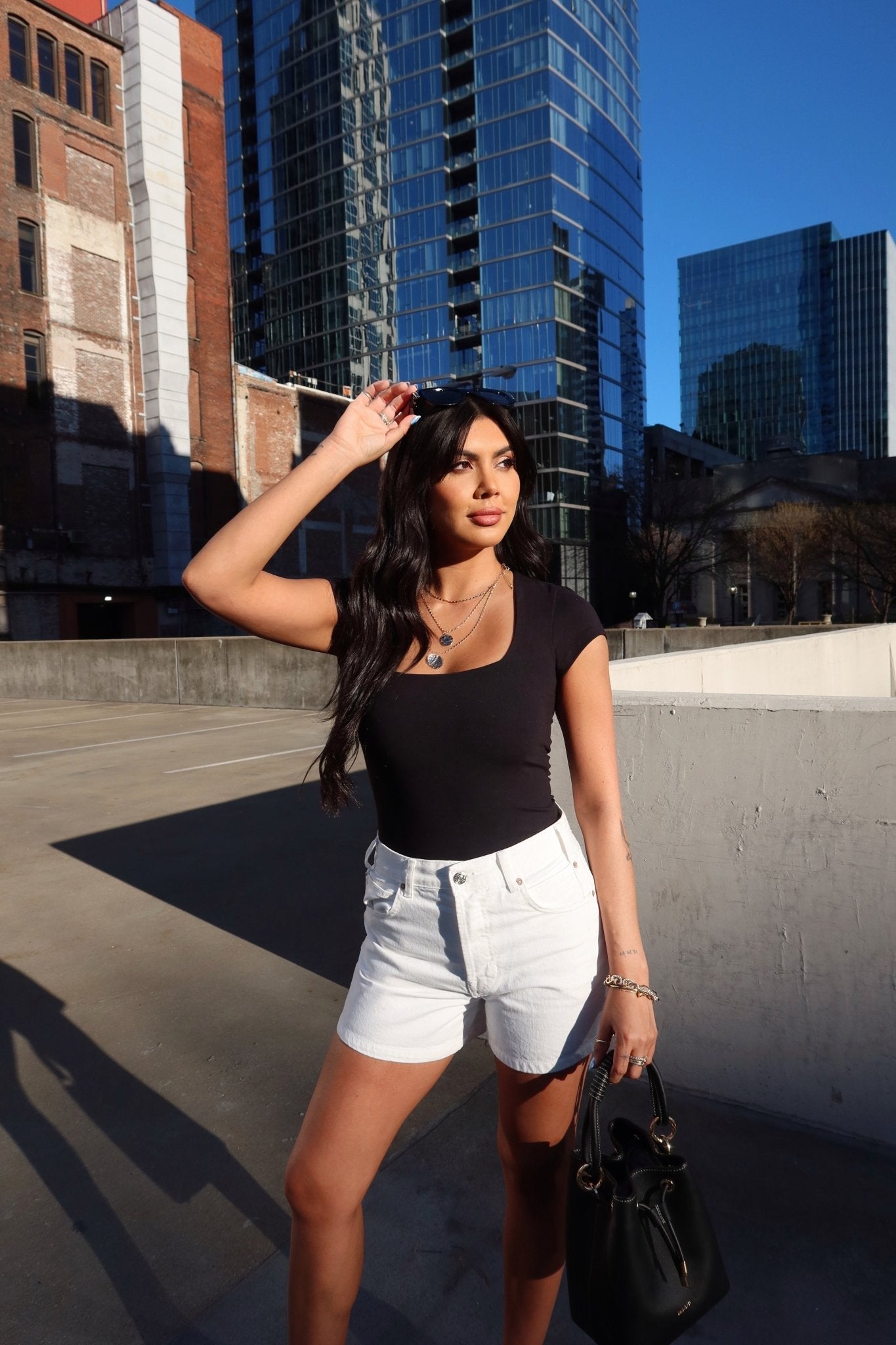 Free People Square Eyes Bodysuit - Black - FINAL SALE