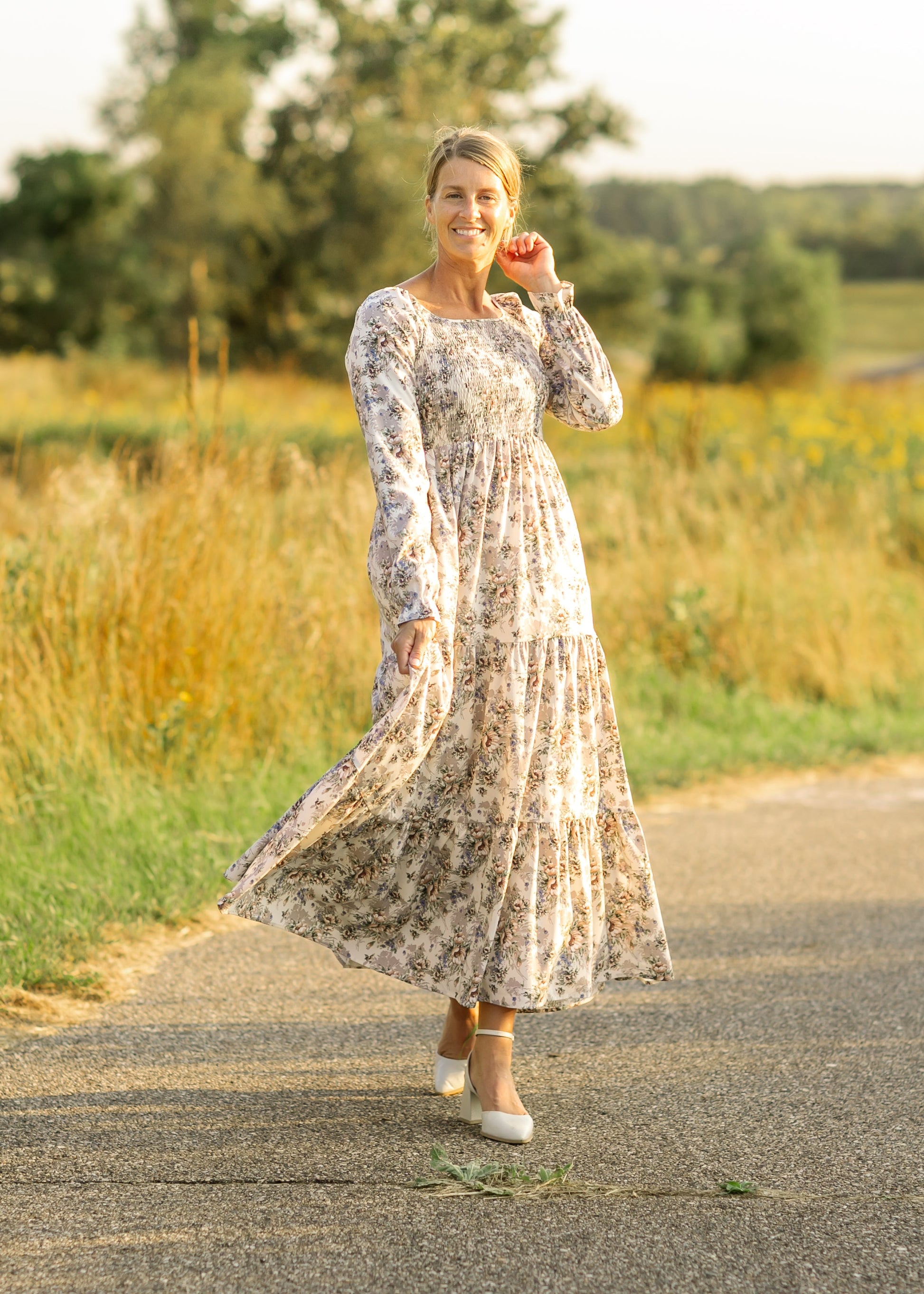 Gia Long Sleeve Maxi Dress