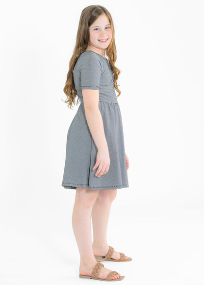 Girl's Saylor Skater Midi Dress - FINAL SALE