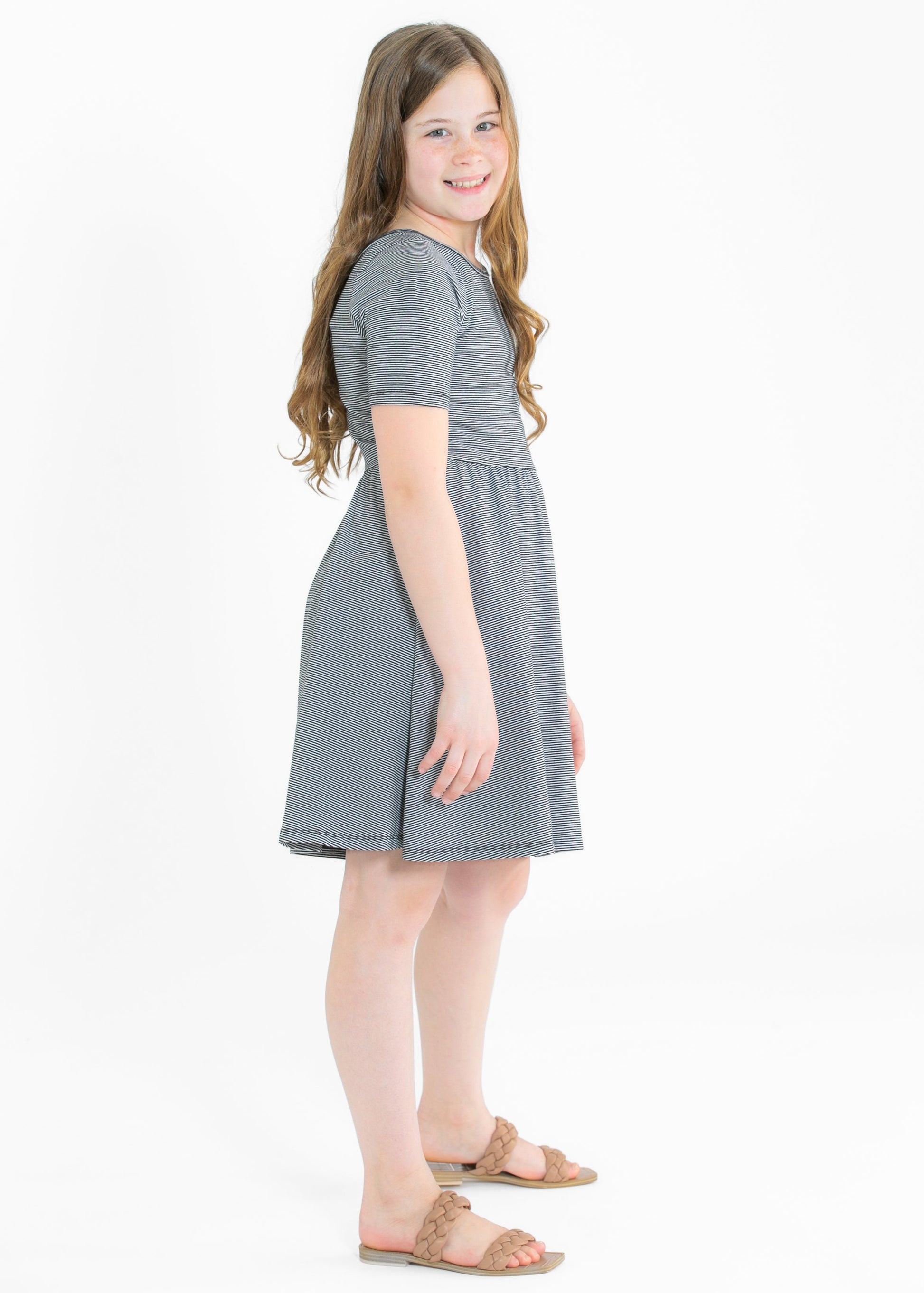 Girl's Saylor Skater Midi Dress - FINAL SALE