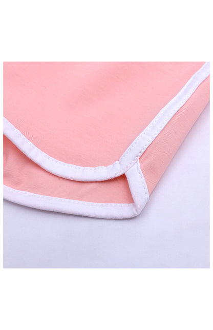 Children's Contrast Print Casual Vest Loungewear Set